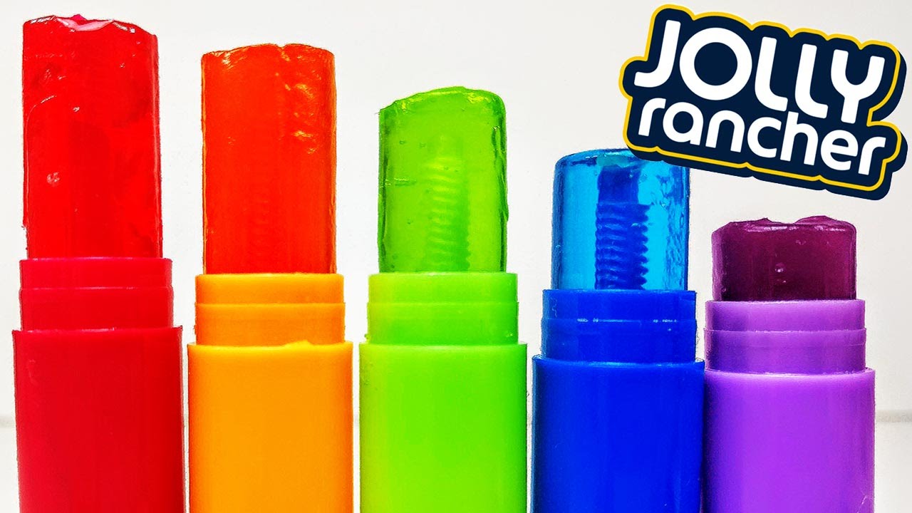 DIY: Make Your Own EDIBLE JOLLY RANCHER LOLLY POP CANDY TREATS using CHAPSTICK! Super Tasty & Easy!
