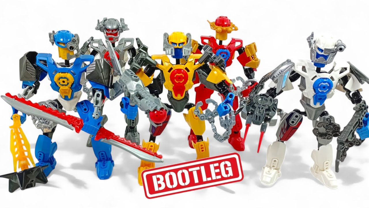Me compré 5 Bionicle Hero Factory BOOTLEG y les hago una super review! Police Legend 
