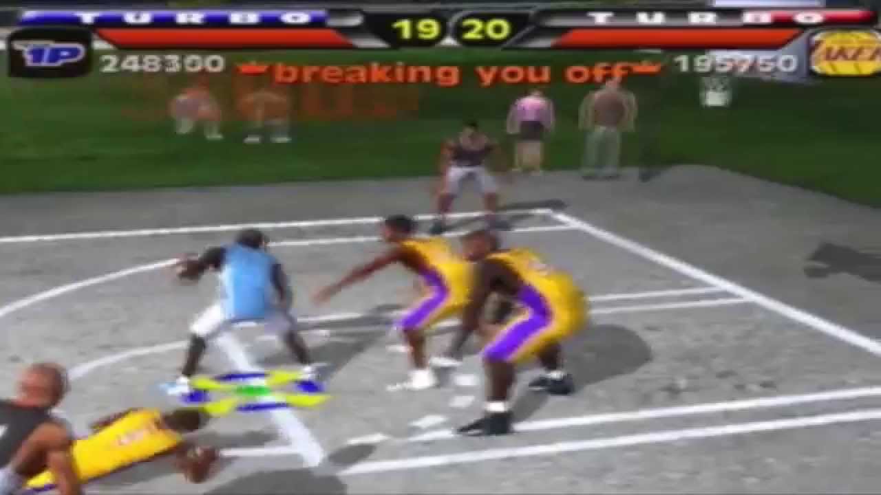 NBA Street PS2 Michael Jordan Scottie Pippen vs Kobe & Shaq HQ