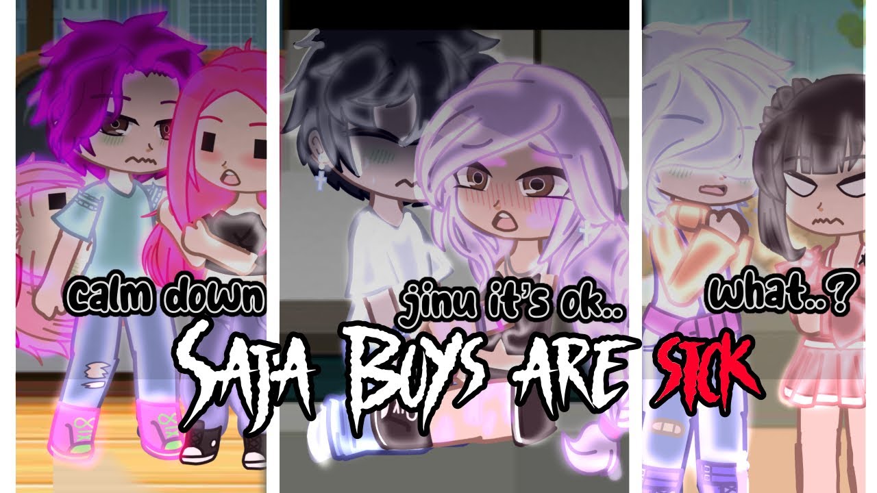 {🚨SAJA BOYS ARE SICK!?} //kpop demon hunters // gacha club // angst