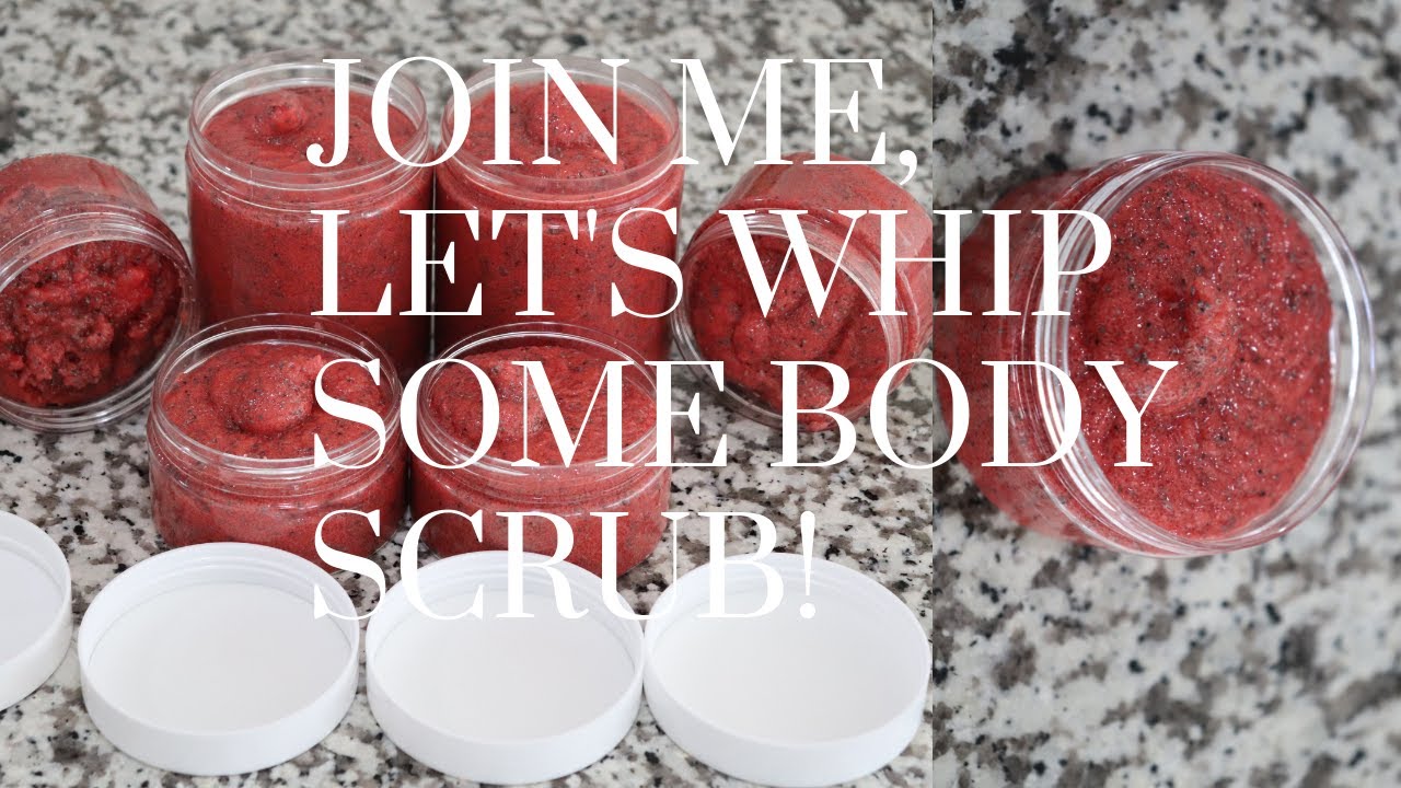 HOW TO MAKE  STRAWBERRY BODY SCRUB | SMALL BUSINESS