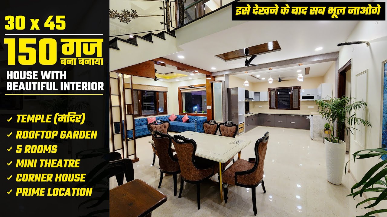 (30 by 45) 150 SQ Yard House Plan with Beautiful interior design also available for sale #AR924