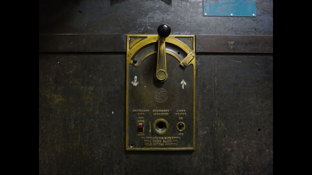 Historic 1913 Manually Controlled Otis Freight elevator @ The Starks Building in Louisville KY
