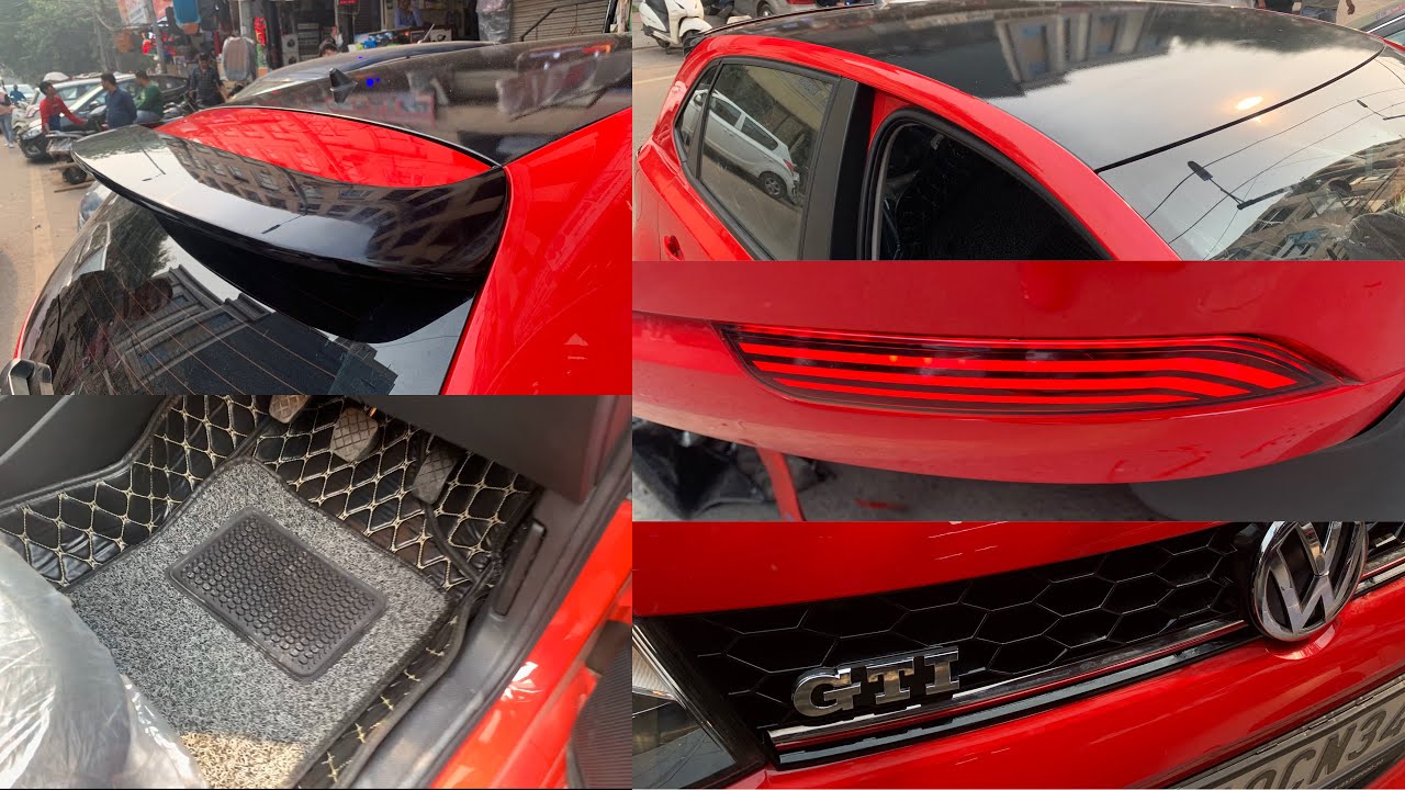 some new mods on my polo || wrapped my roof in black color | GTI grill installed | polo modified
