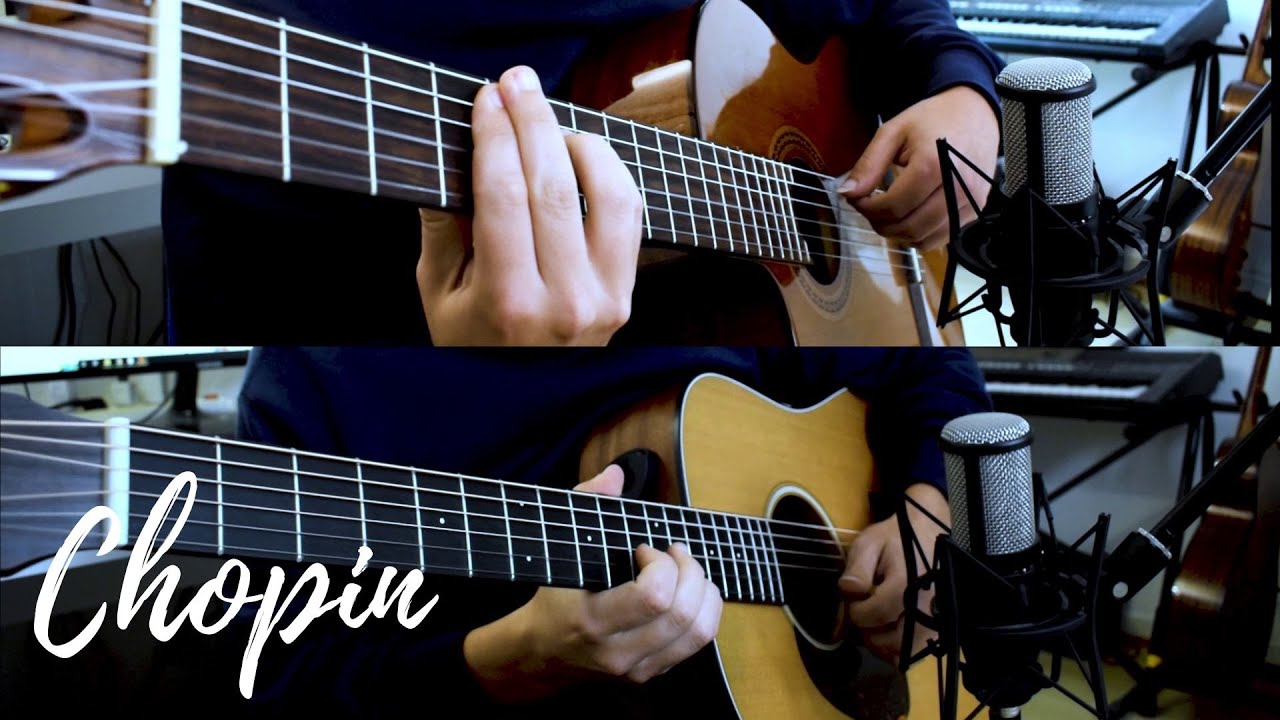 Chopin - Nocturne 01 Opus 9 No 1 in Bb minor (Guitar Duo Cover With Tabs)