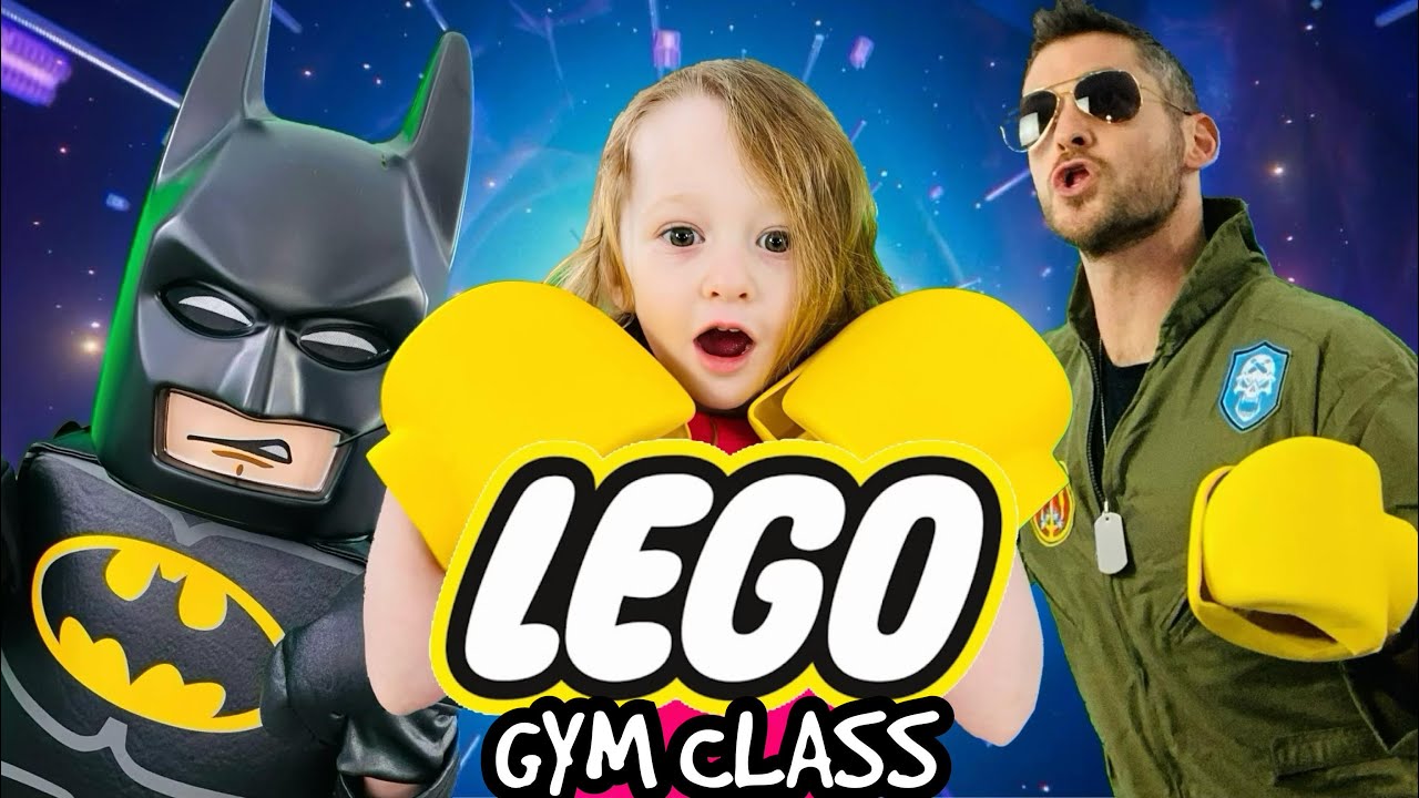Kids Workout! LEGO EPIC ADVENTURE! GYM CLASS! Real-Life VIDEO GAME! Kids Workout Videos, DANCE, PE!
