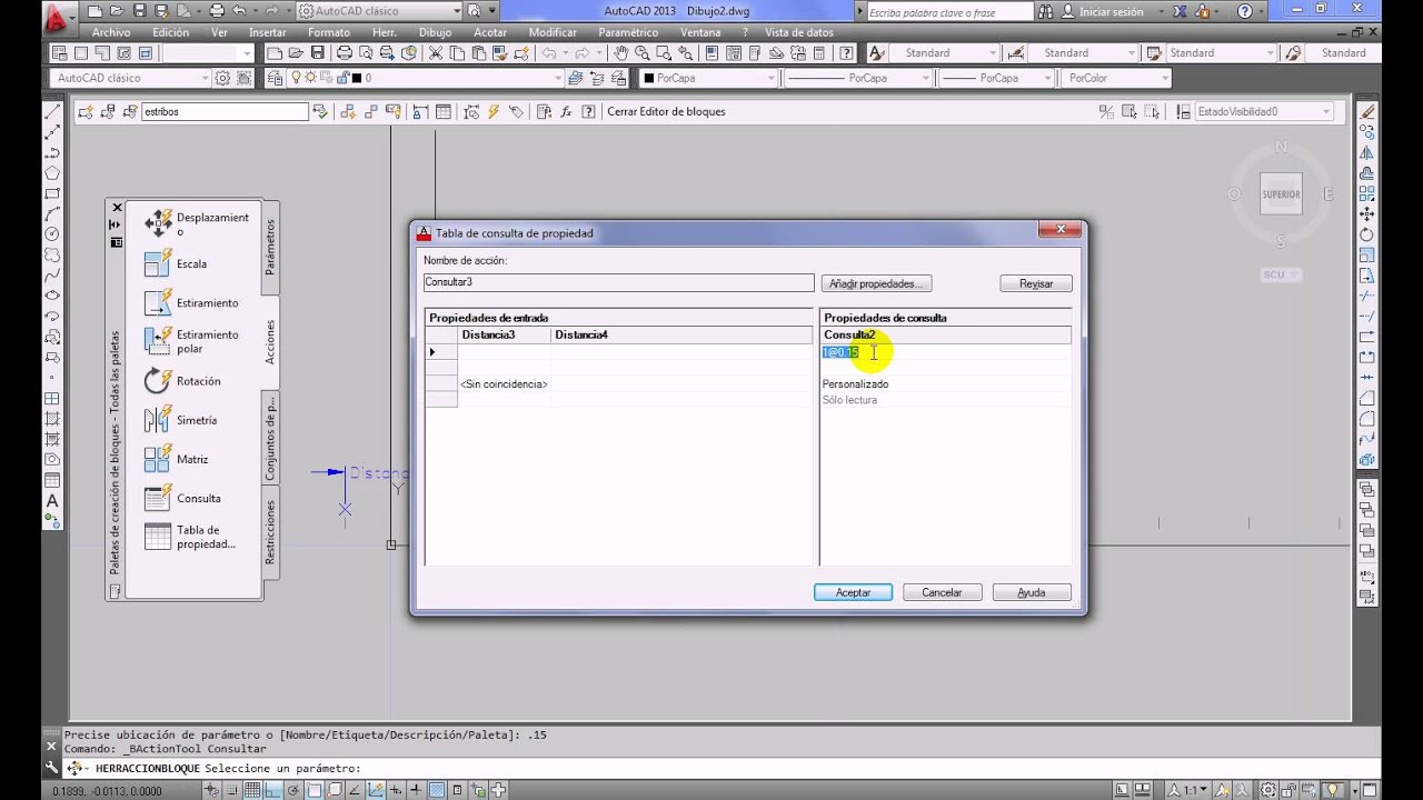 AutoCAD - Bloques dinámicos - Estribos en vigas