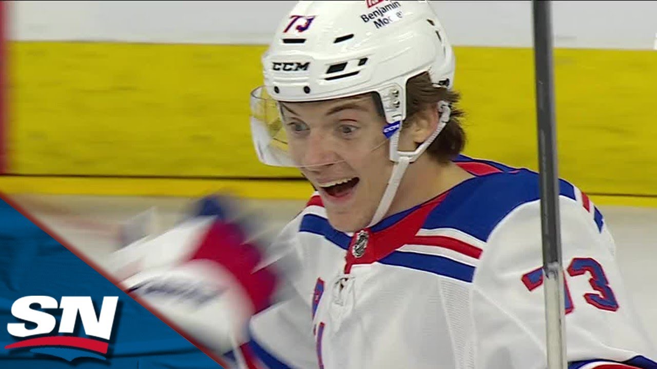 Rangers' Matt Rempe Scores First Career NHL Goal Off Leg Deflection In Front