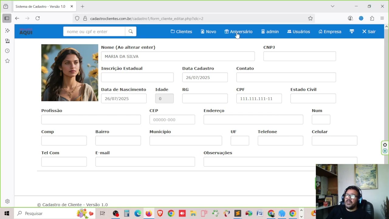 Meu primeiro Sistema em Php com Mysql ficou muito bonito eita Zero