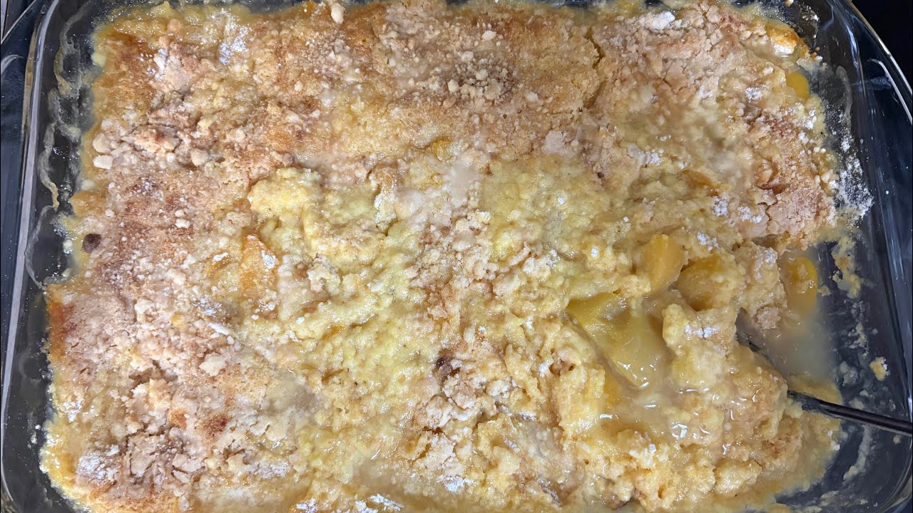 Easy Peasy Peach Cobbler