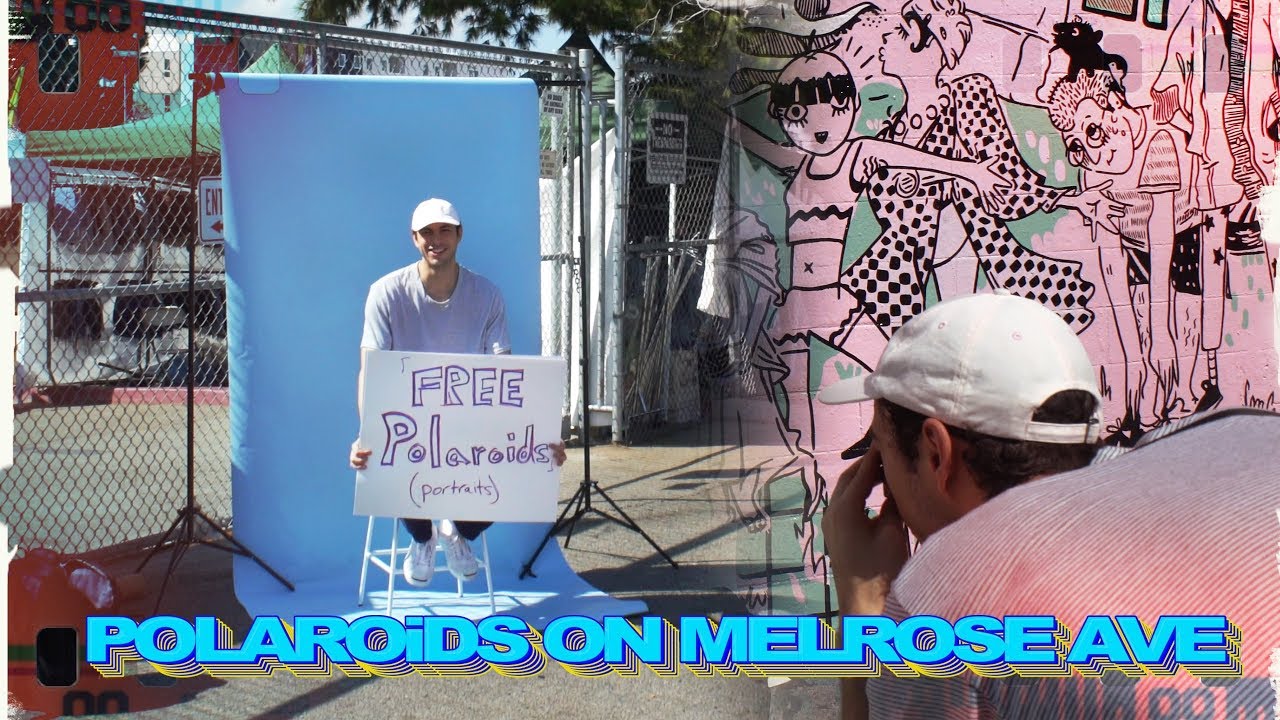 Polaroids of strangers on Melrose Ave