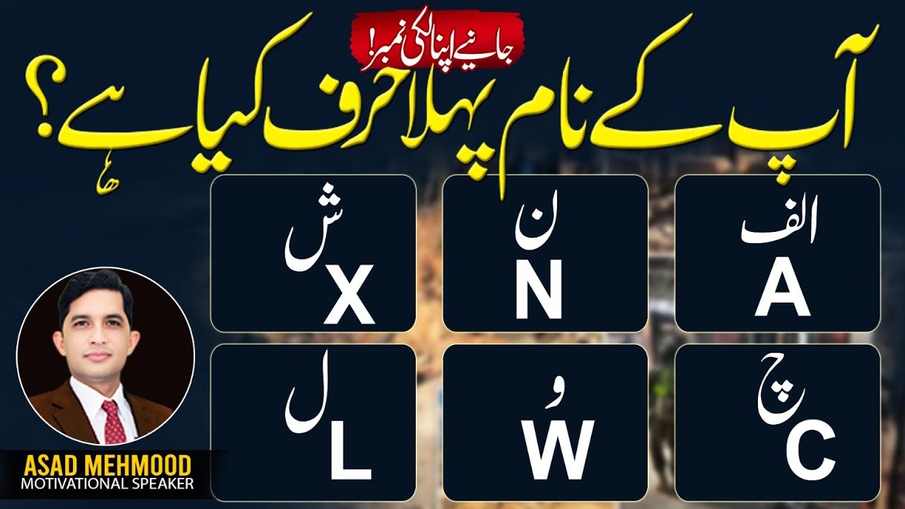 Your Name’s First Letter Reveals Your Lucky Number! | Islamic Learning Hub