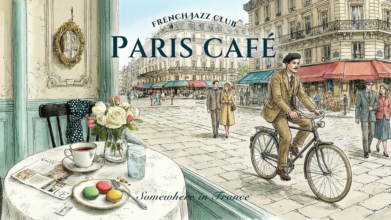 𝐏𝐀𝐑𝐈𝐒 𝐂𝐀𝐅𝐄́ 🗼 French Instrumental Music for Coffee | Le Marais