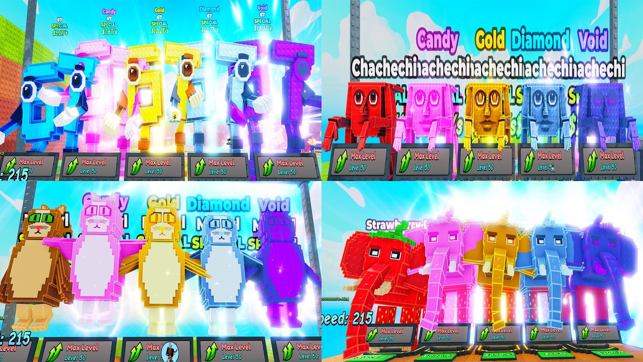 Testing the Strongest Brainrots in Be a Lucky Block Using Admin Commands: Strawberry, Meowl, 67...