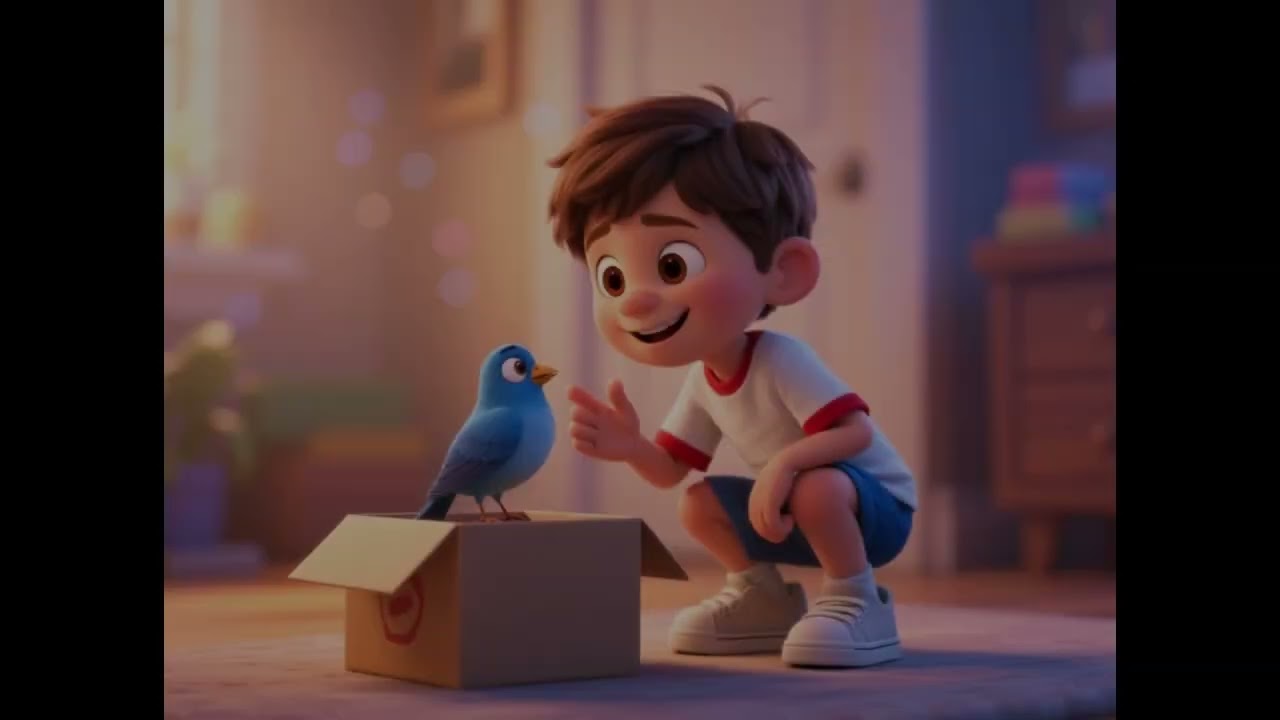 ياسين وعصفوره الأزرق|قصة عن اسم الله الرّحيم|قصص أطفال|kids stories yassin and the blue bird