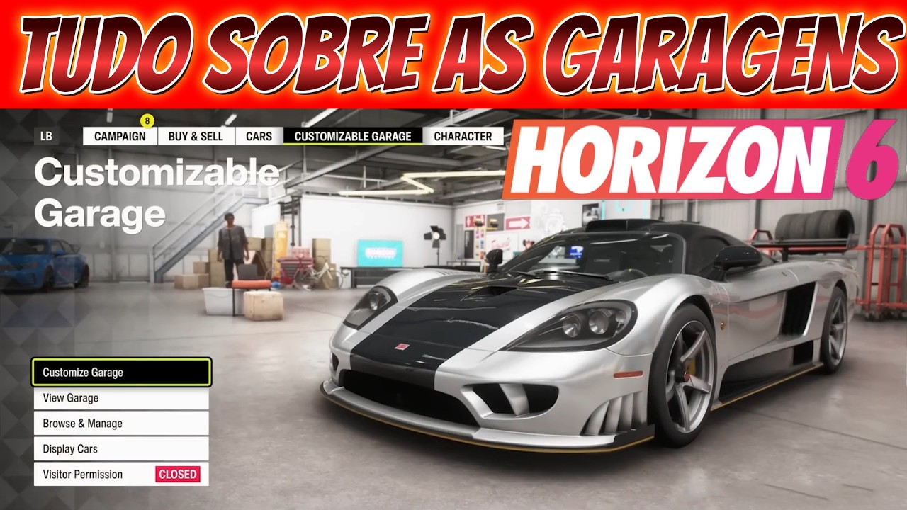 TUDO SOBRE AS GARAGENS PERSONALIZADAS DO FORZA HORIZON 6 🔥🔥🔥