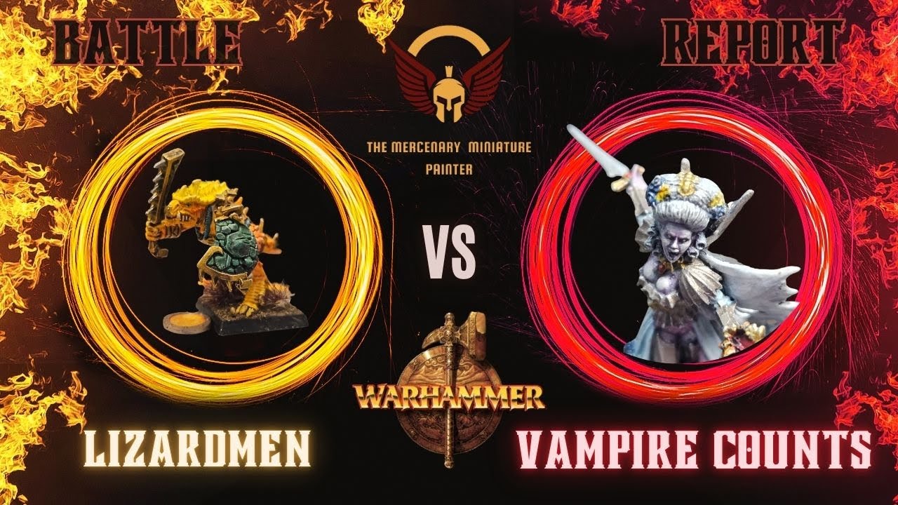 Strigoi Vampire Counts vs Lizardmen Warhammer Fantasy Battle Report.