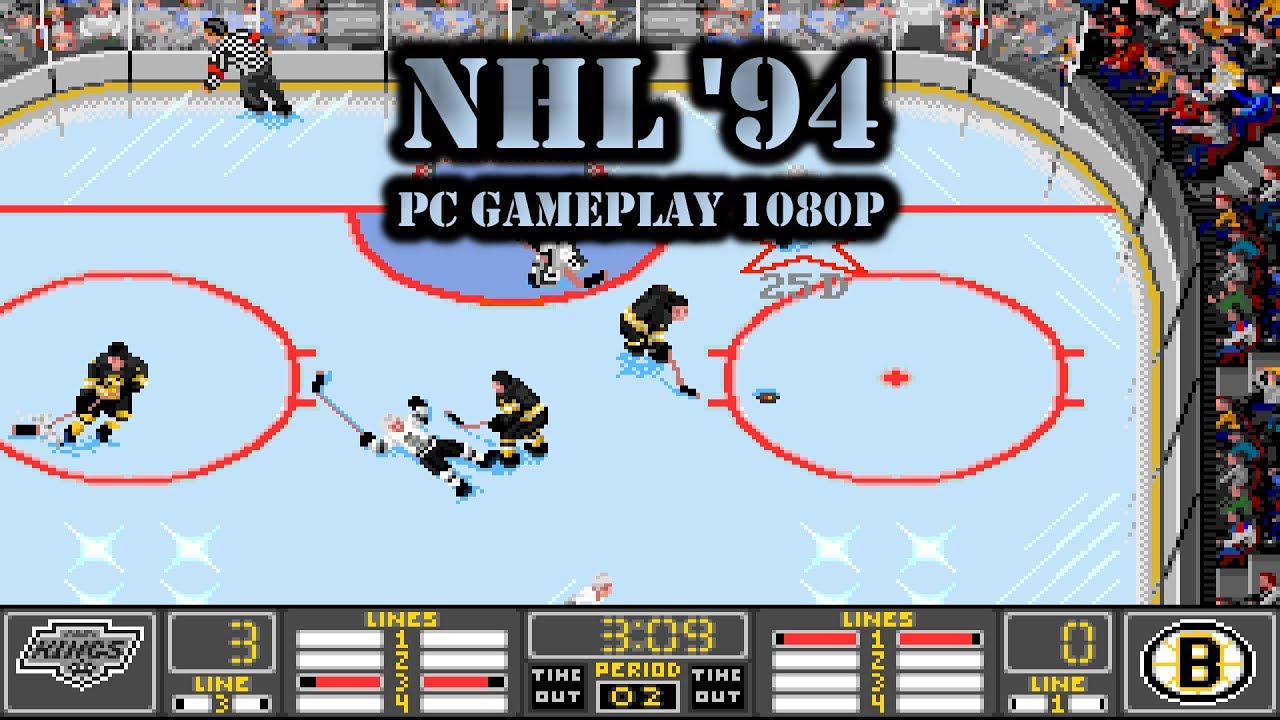 Old Games - NHL '94 (NHL Hockey DOS) / #6 LA Kings League  / PC 1080p