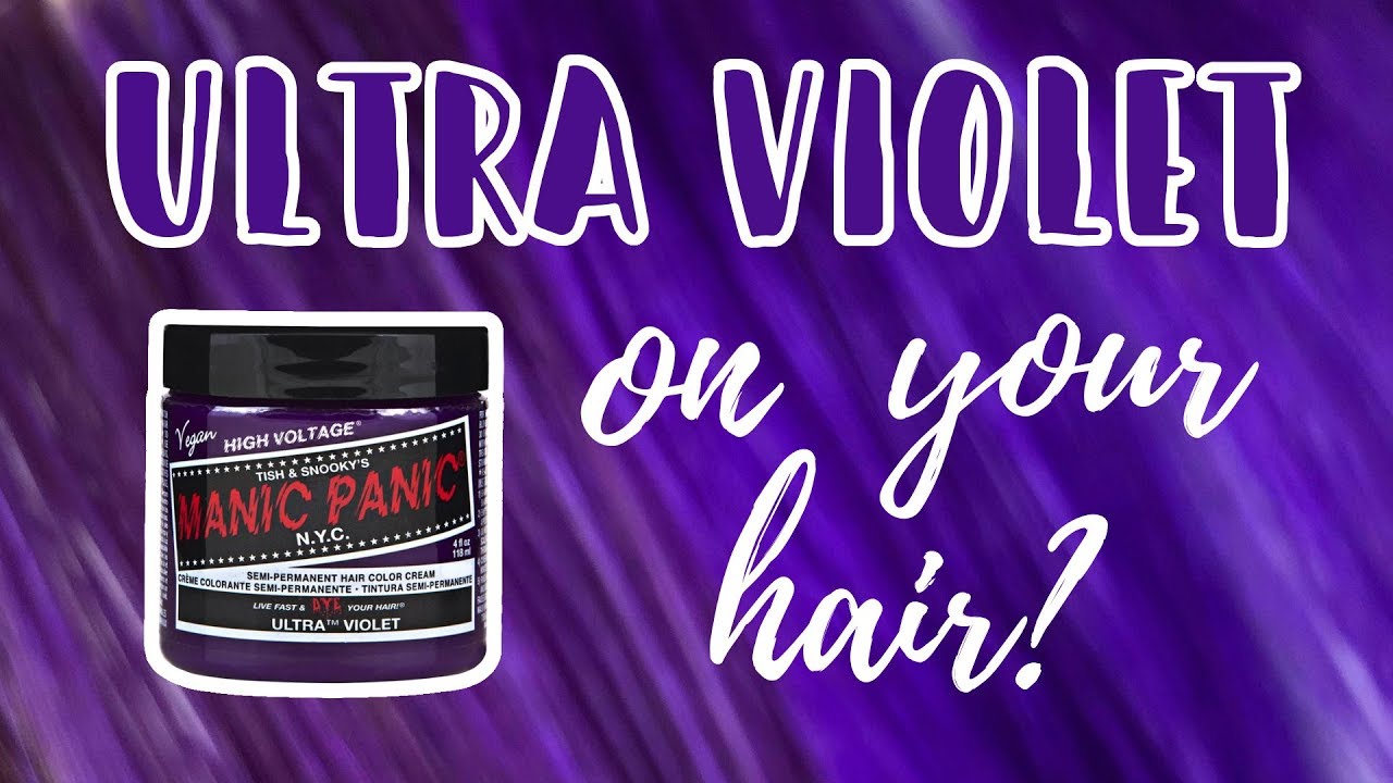 Manic Panic ULTRA VIOLET | Образцы на уровне волос