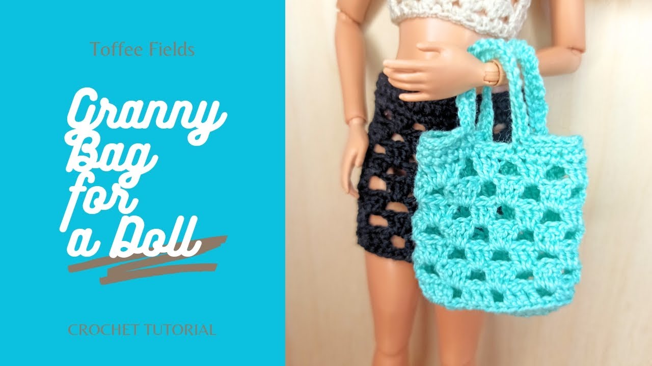How to Crochet Barbie Bag | Easy Doll Clothes Tutorial for Beginners