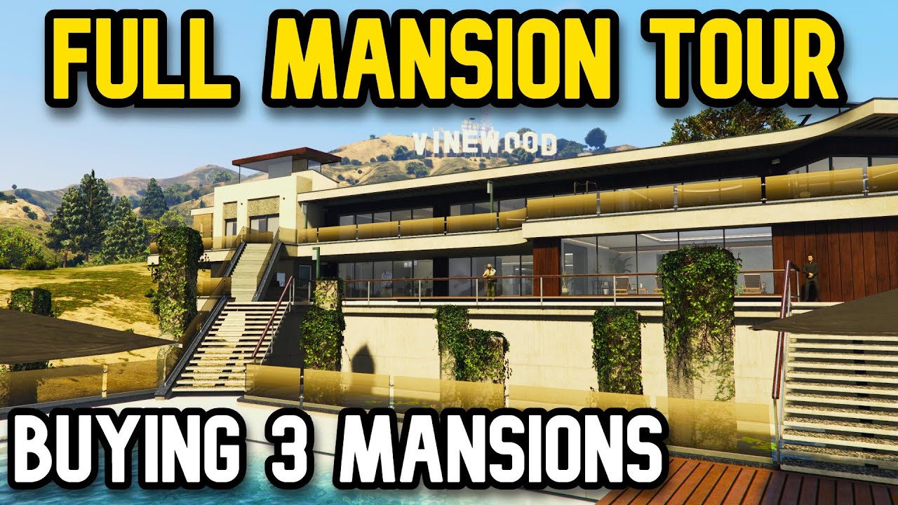 Gta 5 Online Mansion Tour - Buying All 3 Mansions