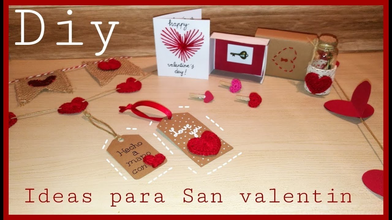 7 Ideas para SAN VALENTIN 💌 / DIY Corazón de Crochet