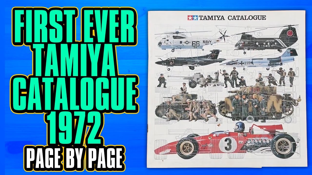 Tamiya Catalogue 1972 - First Ever scale model kit Catalog Vintage Brochure Style