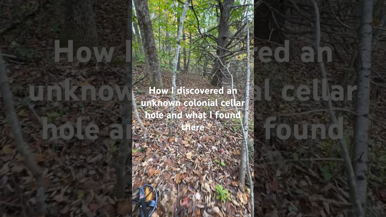 Finding cellar holes to metal detect #metaldetecting #detecting #treasure #detectinghistory #minelab