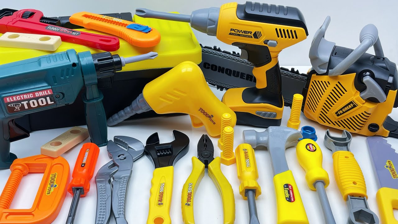 11 min to open the box, satisfied with the electric screwdriver, screw assembly toolbox | Toy Review