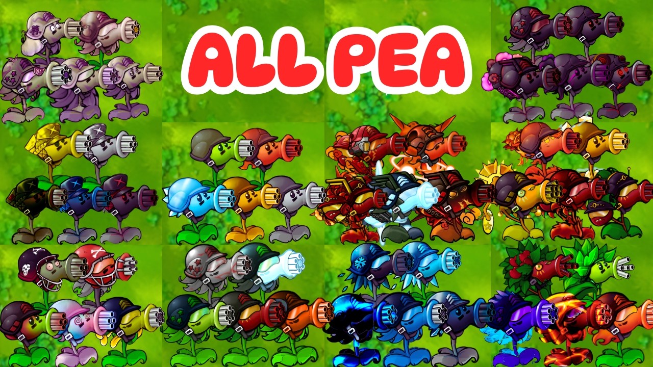PvZ 1 Fusion 3.4 Challenge-All Pea | Ultimate Peashooter