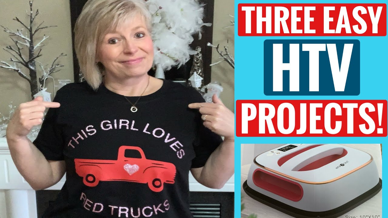 HTVRONT 10x10 Heat Press Machine Review! (Three Quick & Easy Projects!)