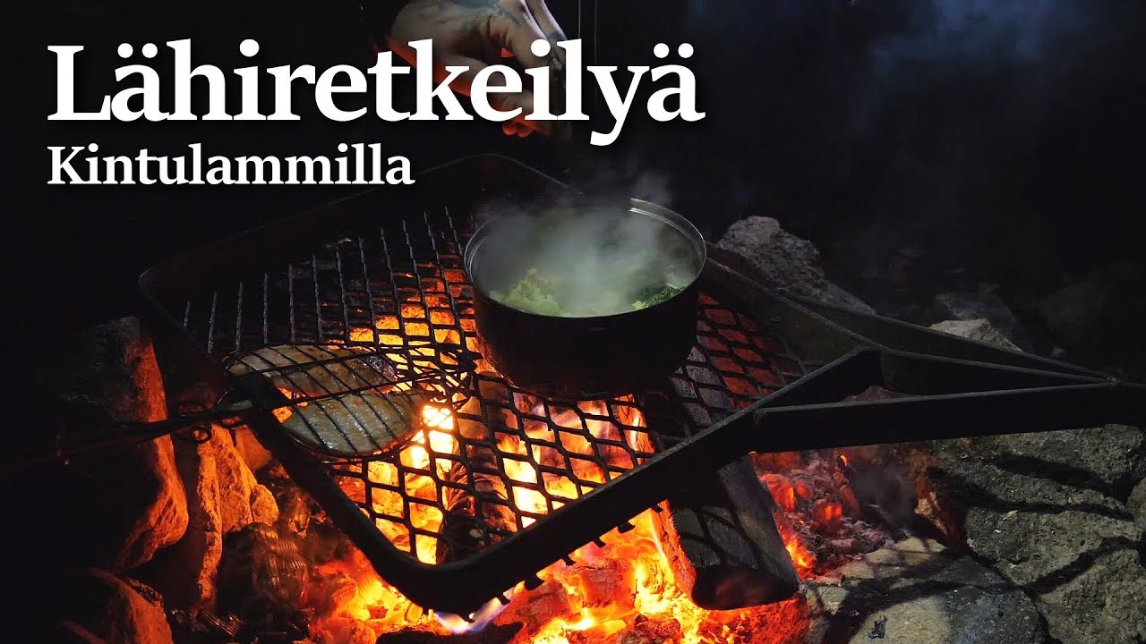 Yö metsässä ja nuotiokokkailua
