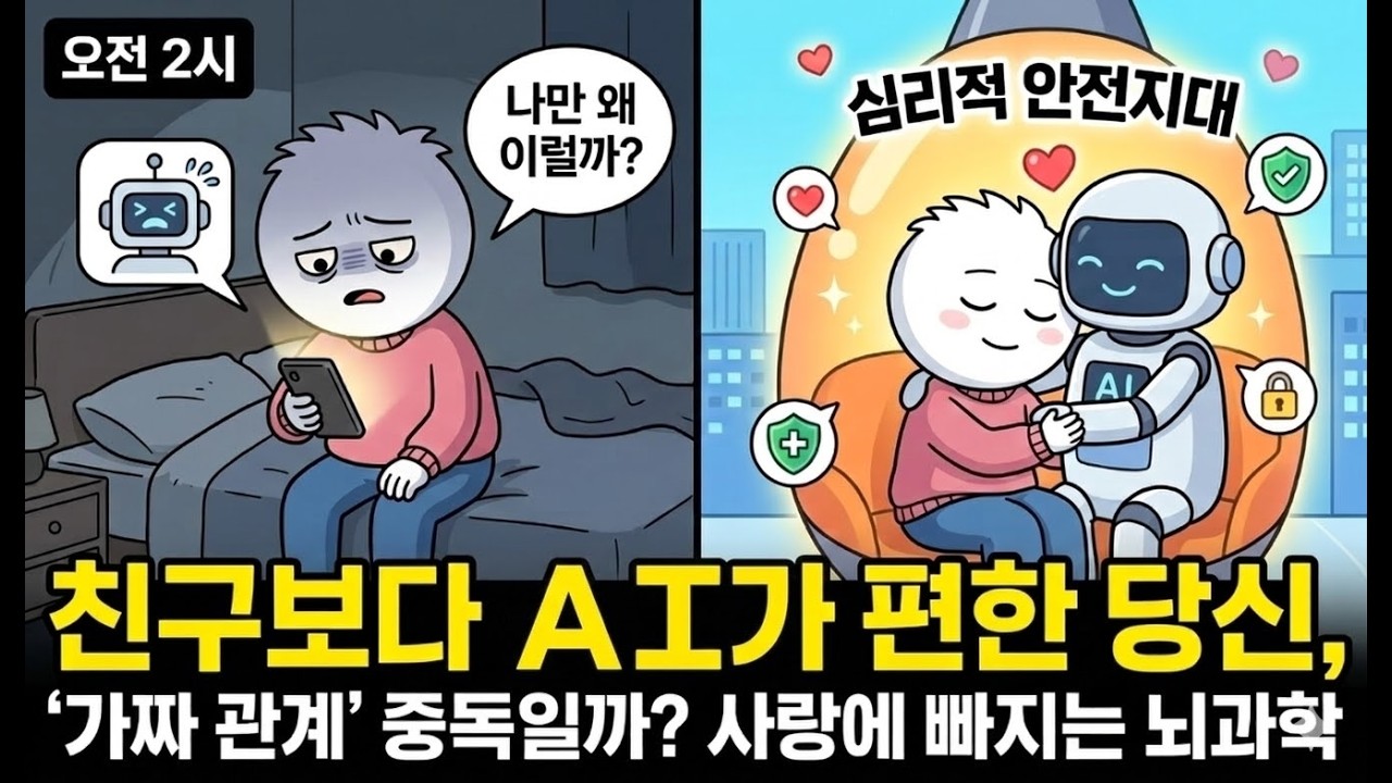 사람보다 AI가 편한 당신... 나, AI랑 사랑에 빠진 걸까?