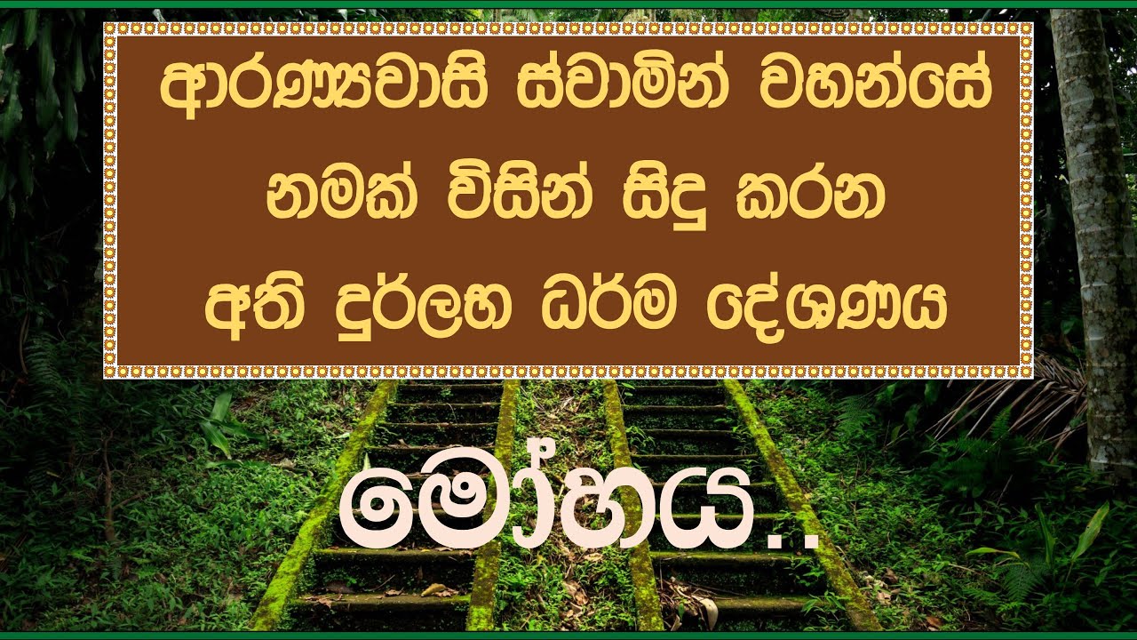 257 : මෝහය : සැපය තුල දුක තියෙනවා කියලා පෙන්නේ නැති එක තමයි මෝහය කියන්නේ...