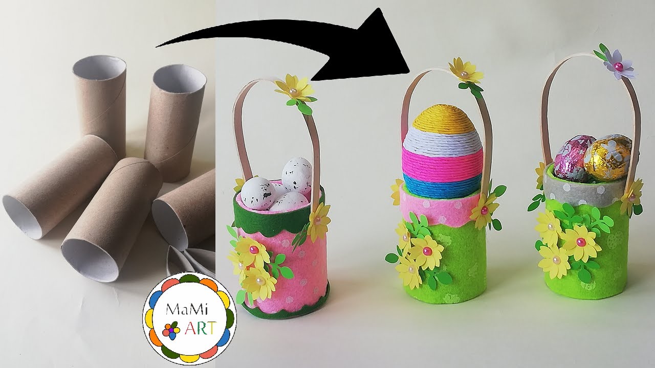 NIESAMOWITE KOSZYKI Z ROLEK PO PAPIERZE TOALETOWYM! | DIY