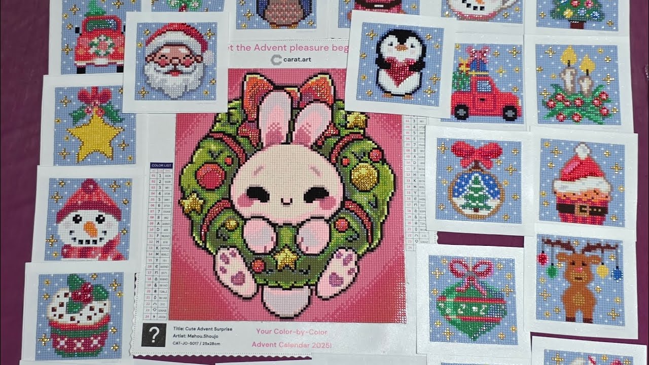 Meine Meinung zu den 2 Carat.art Adventskalender 2025. #Caratart #diamondpainting #Adventskalender 