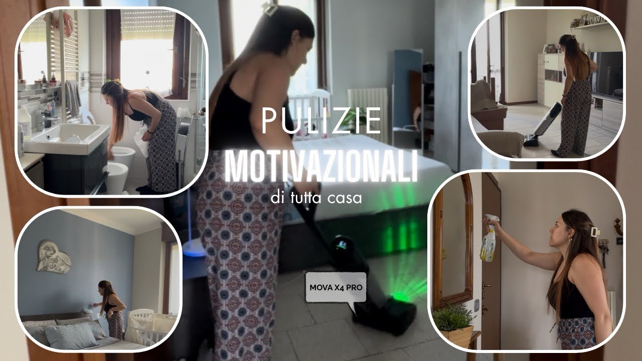 PULISCI casa con me 🫧🧘🏼‍♀️🧺 || PULIZIE MOTIVAZIONALI 🏡 con il nuovo MOVA X4 PRO