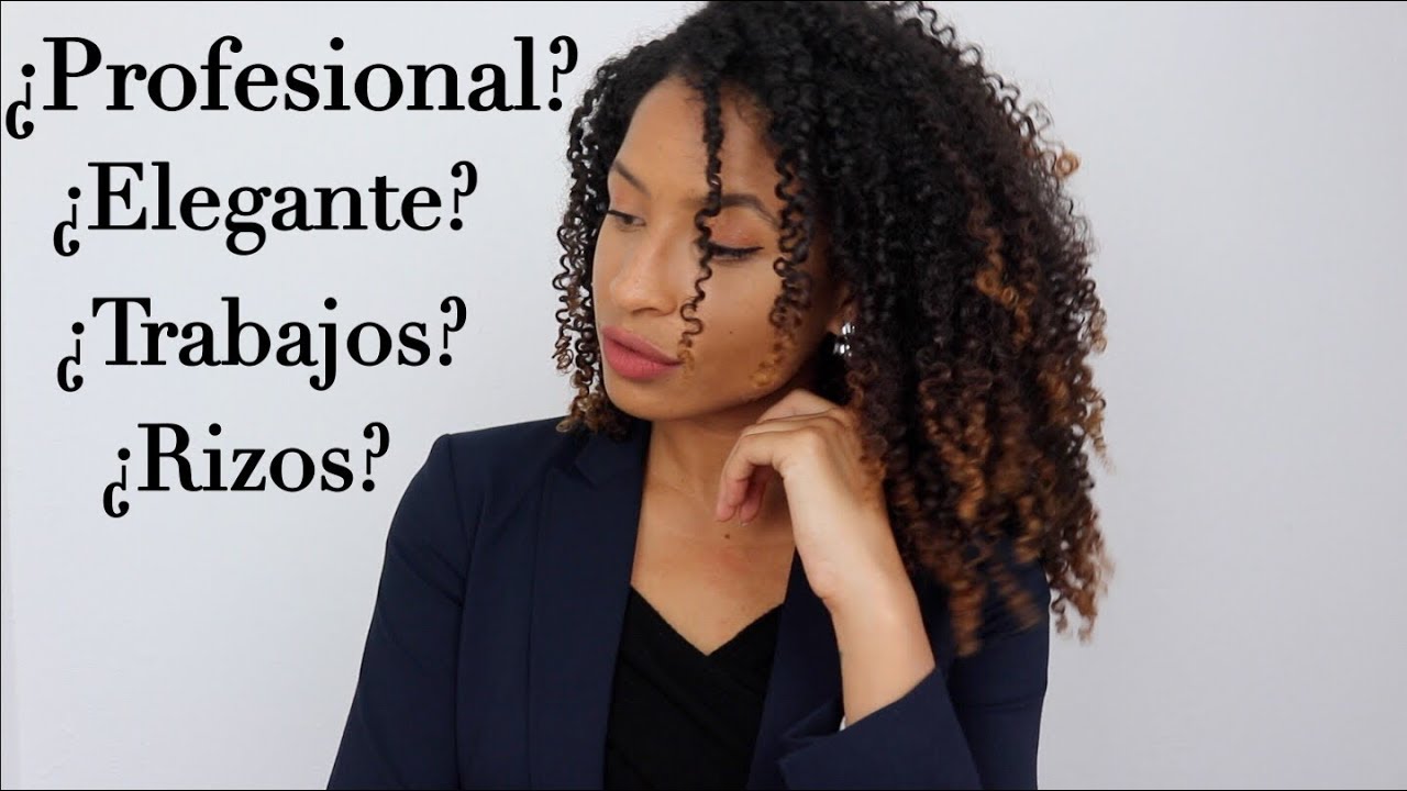El CABELLO RIZADO en el ámbito LABORAL profesional + peinados | FRIZZYDESI