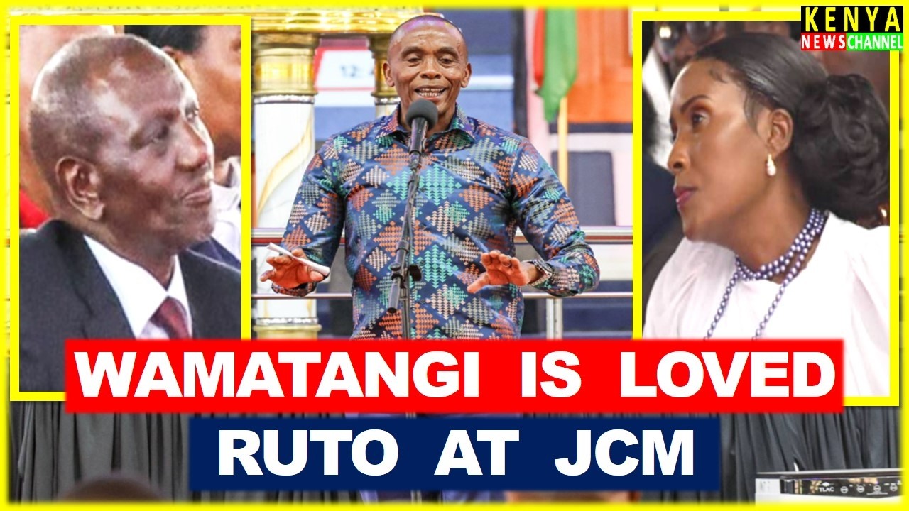 See what happened every time Wamatangi name was mentioned in front of Ruto at JCM Church Ben Kiengei