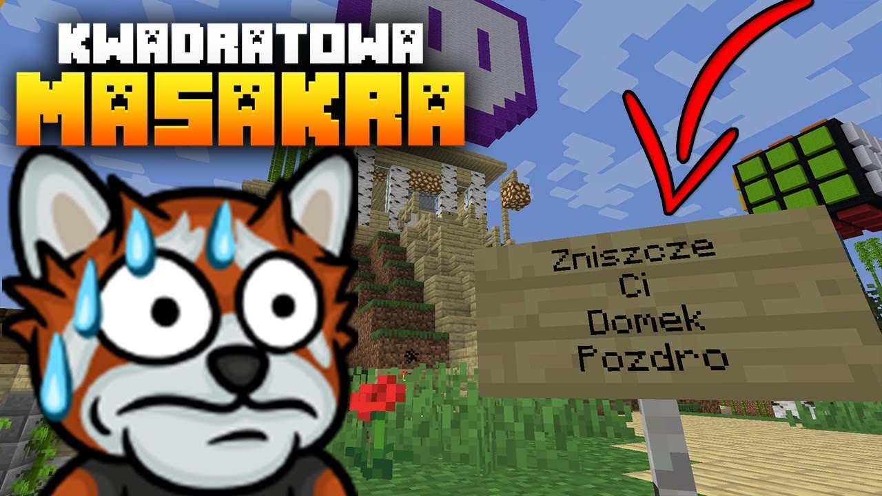 ZROBILIŚMY Absolutnie NAJLEPSZĄ PUŁAPKĘ! STRACĘ SWÓJ DOMEK? - Minecraft Kwadratowa Masakra Ewron