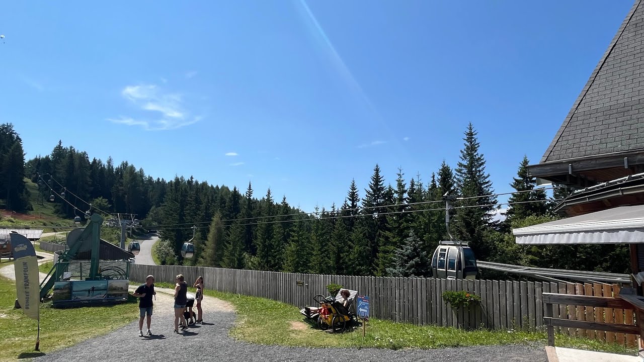 Kanzelbahn Gerlitzen 4er Gondel (Sommer) Talfahrt