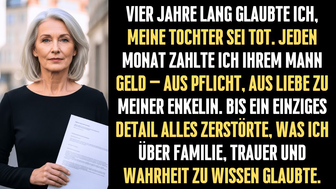 Meine Tochter war seit Jahren „tot“ – ich zahlte ihrem Mann monatlich Geld, bis ich es sah