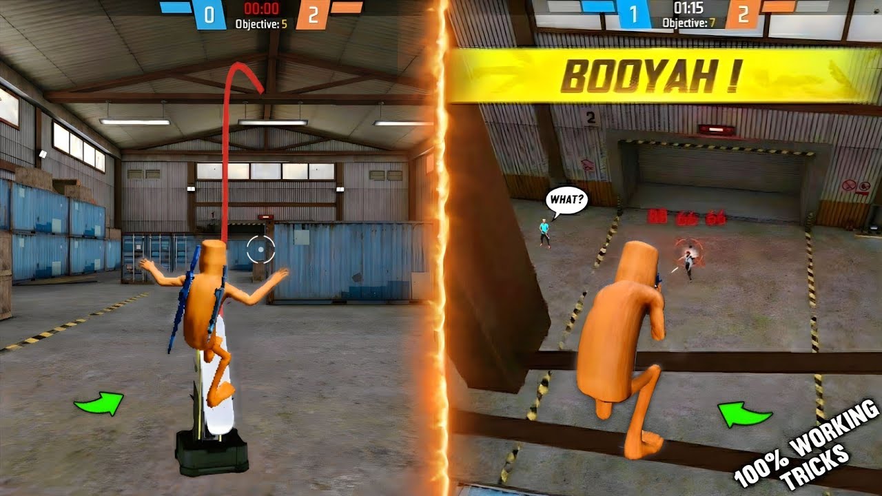 TOP 10 LAUNCHPAD TRICKS IN TRAINING GROUND || FREE FIRE TIPS AND TRICKS || FREE FIRE 2025