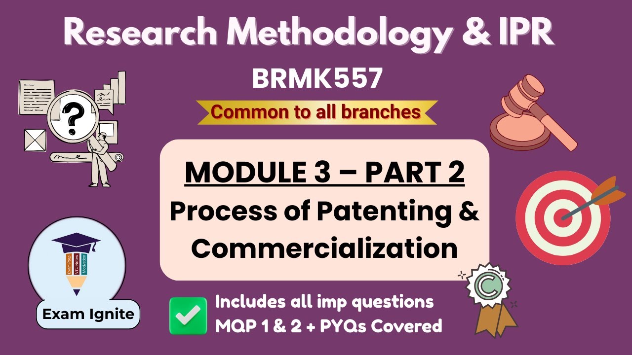 Research Methodology & Intellectual Property Rights | BRMK557 | Module 3 – Part 2 | 🔥#vtu #rm #rmi