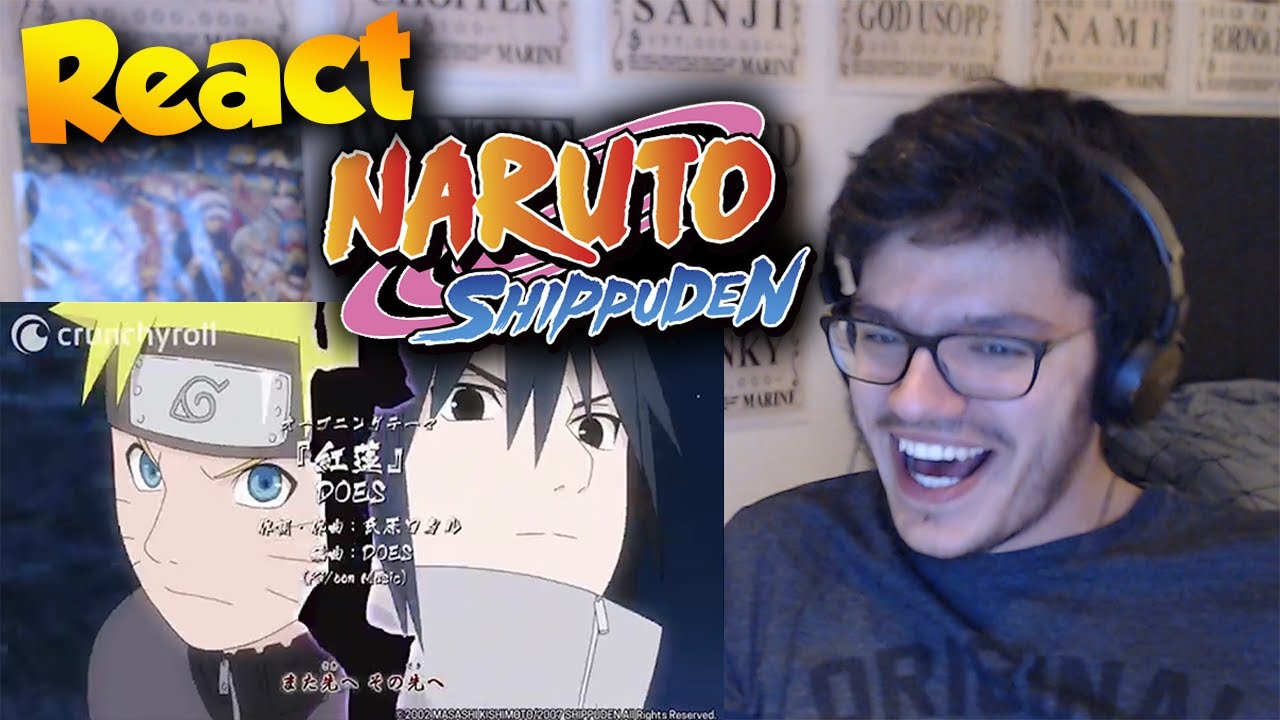 REACT | TODAS AS ABERTURAS DE NARUTO SHIPPUDEN (1-20)
