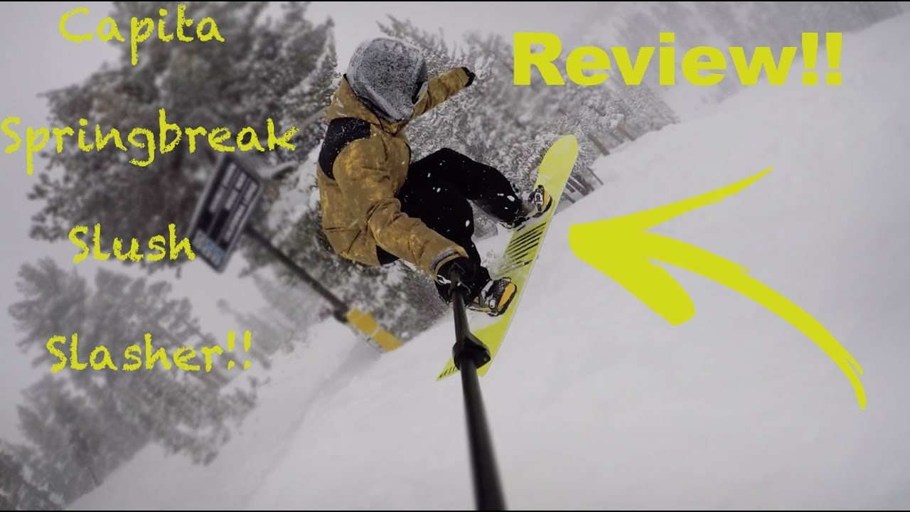 Capita Spring Break Slush Slasher - (Board Review) - Powder Snowboard!!