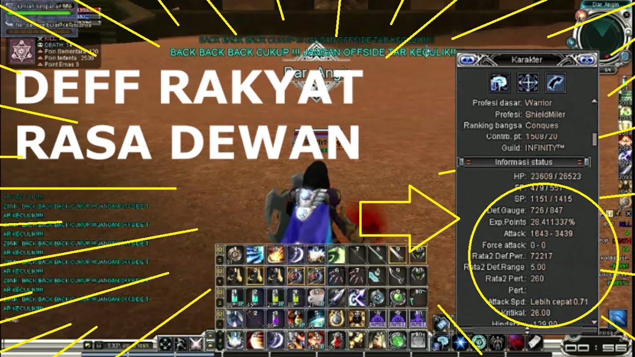 Shield Miller deff 72K PVP kill - RF ONLINE CLASSIC server chronos - dian pratama rf