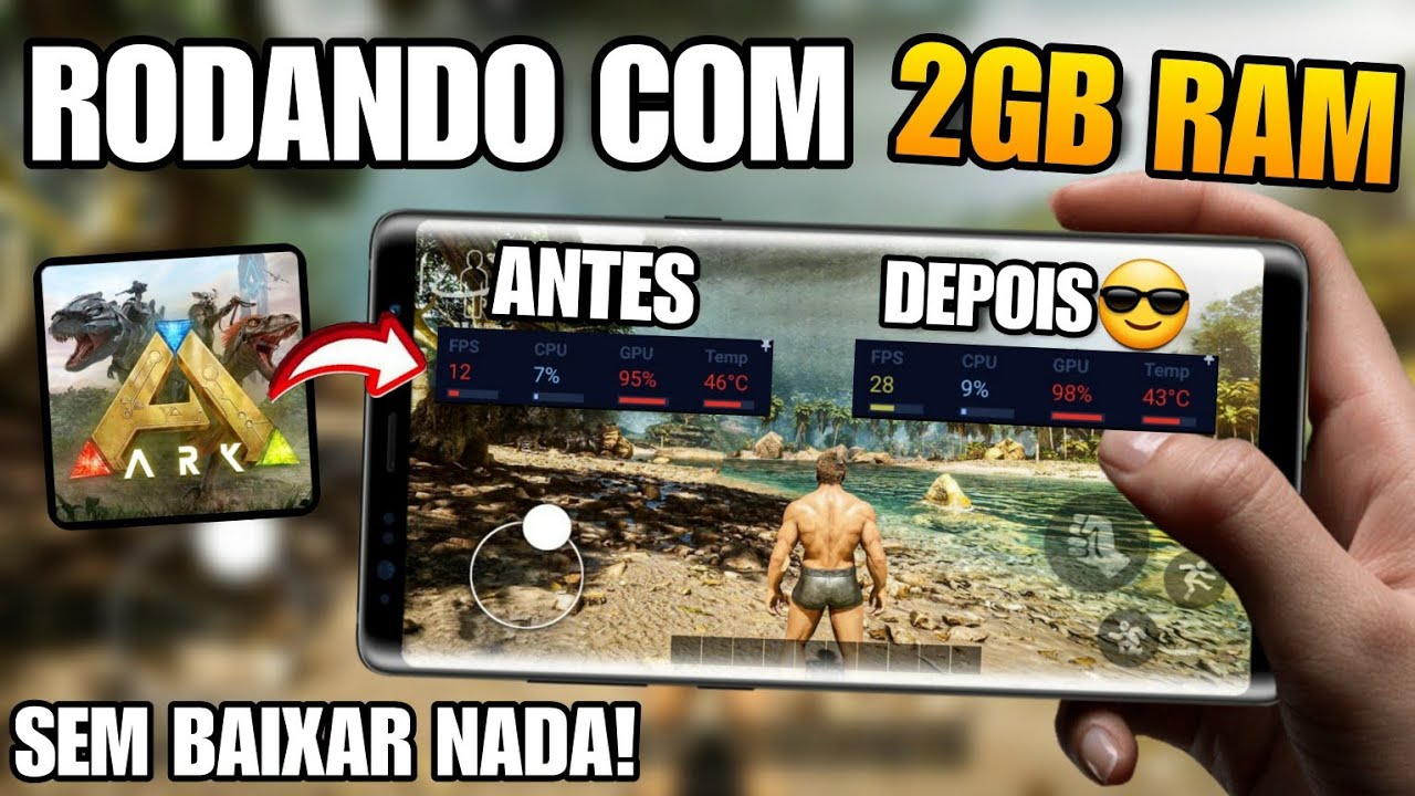 ARK ULTIMATE MOBILE COM 2GB DE RAM🥺 ARK PARA CELULAR FRACO