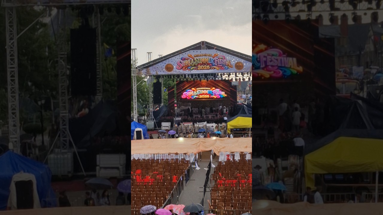 Shimla Summer Festival Affected due to heavy rain | #shimla #new #himachal #foryou #trending #shorts
