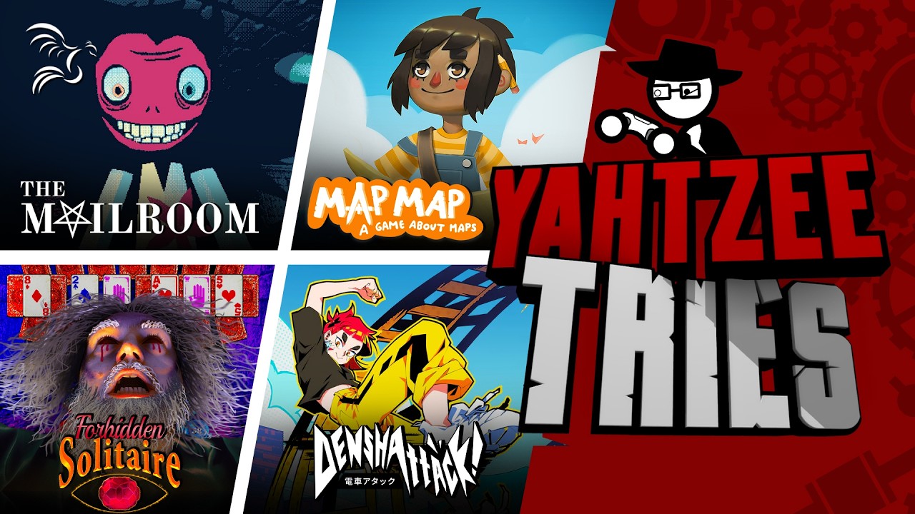 The Mailroom, Map Map, Forbidden Solitaire, and Denshattack! | Yahtzee Tries